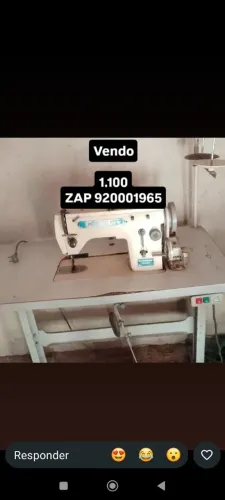 Máquina de costura reta