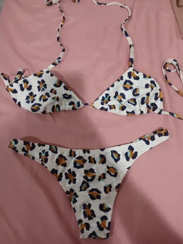 Biquíni oncinha branco 