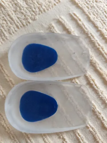 Par de protetor de calcanhar de silicone novo 