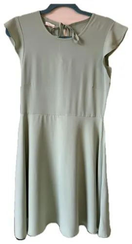 Vestido Verde Claro Acinturado