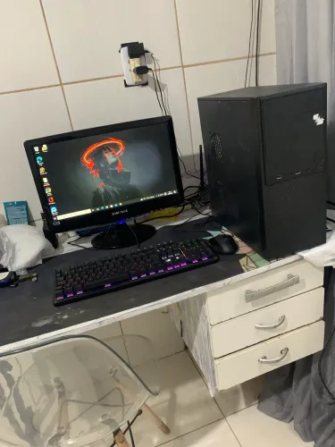 Pc Completo, CPU, teclado, mause e monitor