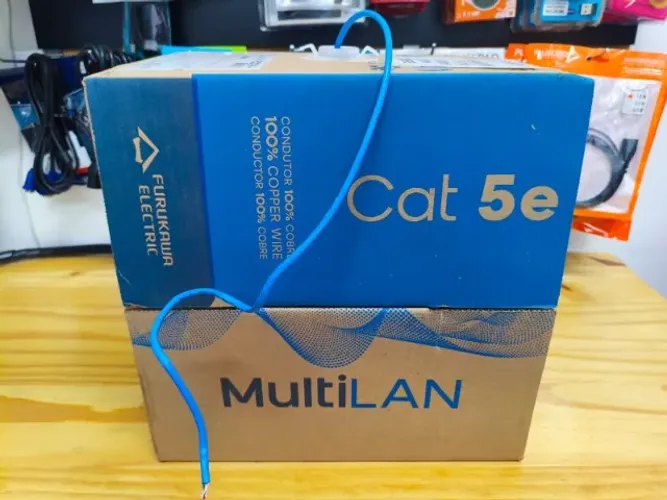 Cabo Rede 1GBps 100% Cobre Furukawa Avulso por metro Com ou Sem Conectores Emitimos NF-e