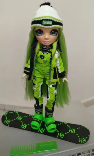 Boneca Rainbow High Jade incompleta. Leia descrição.