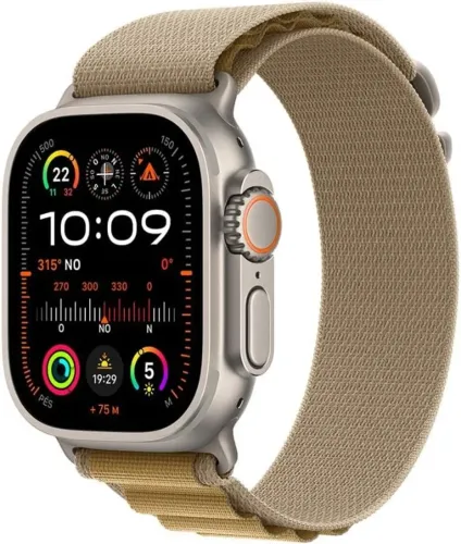 Apple Watch Ultra 2 GPS + Cellular ? Caixa natural de titânio - 49 mm ? Pulseira loop Alpi