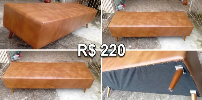 Sofá, Puff Grande. 1,70m por 55cm. Novo. 