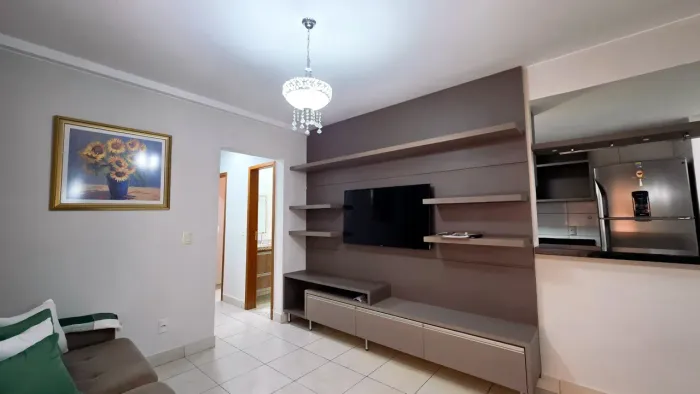 Apartamento Mobiliado de 3 Quartos na Vila Rosa | 76 m², Suíte, 2 Vagas e Vista Livre