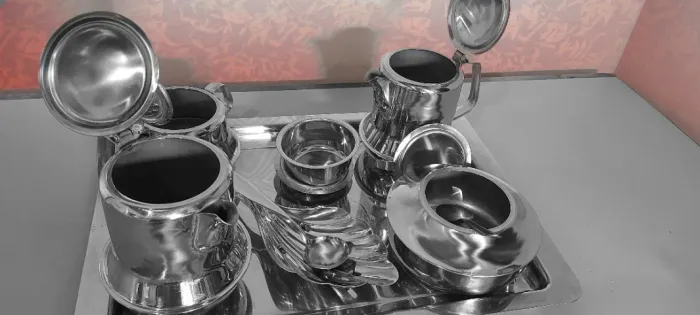 PROMOÇÃO? de R$700 por R$399 - Conjunto de servir Chá e Café em Aço Inox| DIVIDO N0 CARTÃO