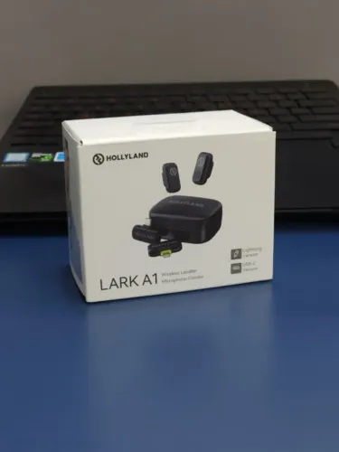 Microfone de Lapela Hollyland Lark A1 Combo | 200m de Alcance