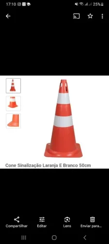 Cone de sinalização