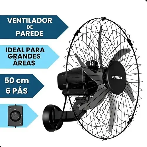 VENDO 5 VENTILADORES DE PAREDE - VENTISOL - DE 1.745,00 POR 900,00 PIX PARA VENDER RAPIDO
