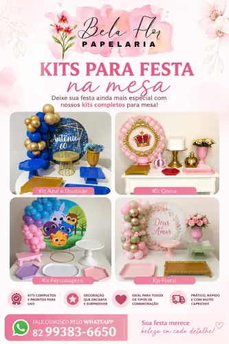 Kit pegue e monte na mesa