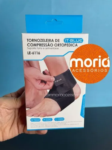 Tornozeleira De Compressão Ortopédica Anti-entorce Ajustável