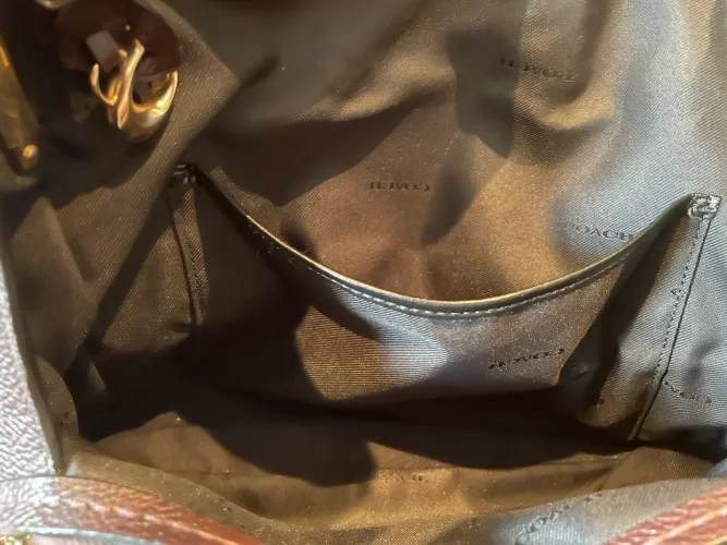 BOLSA COURO COACH