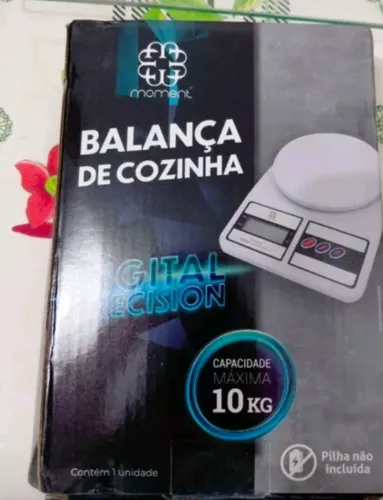 Balança de Cozinha / Branca - até 10kg (na caixa)