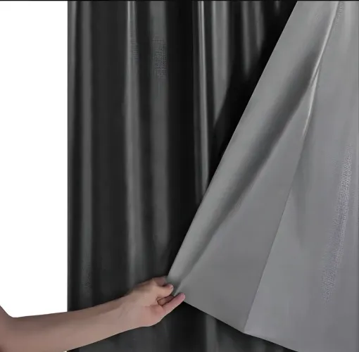 Rolo BlackOut Corta Luz cinza/preto