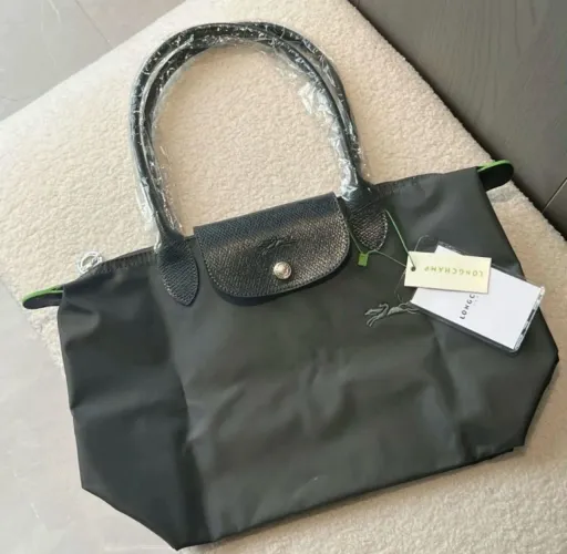 Bolsa tote longchamp le pliage grande verde - 40x30x30