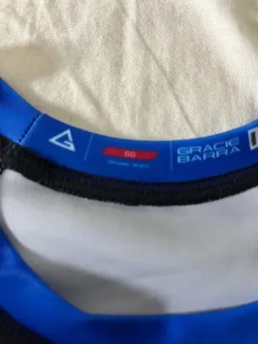 Rash Guard Gracie Barra Ranqueada Azul Manga Curta GG