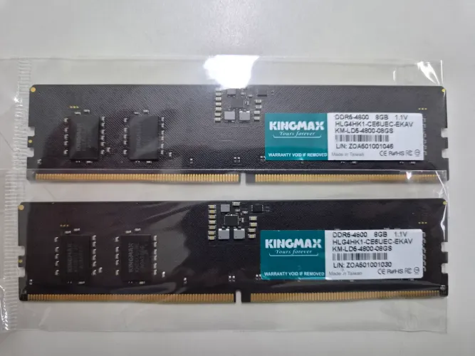 Memória DDR5 8gb 4800Mhz (2 Unidades)