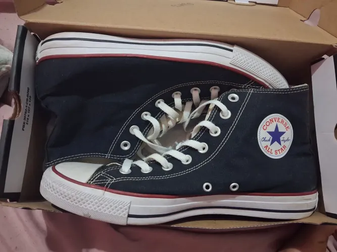 Chuck Taylor All Star Cano Alto Preto Original 