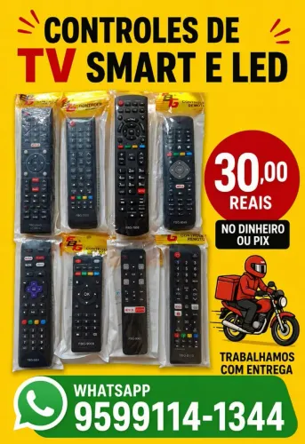 Controles de Tv várias marcas / Fazemos entrega