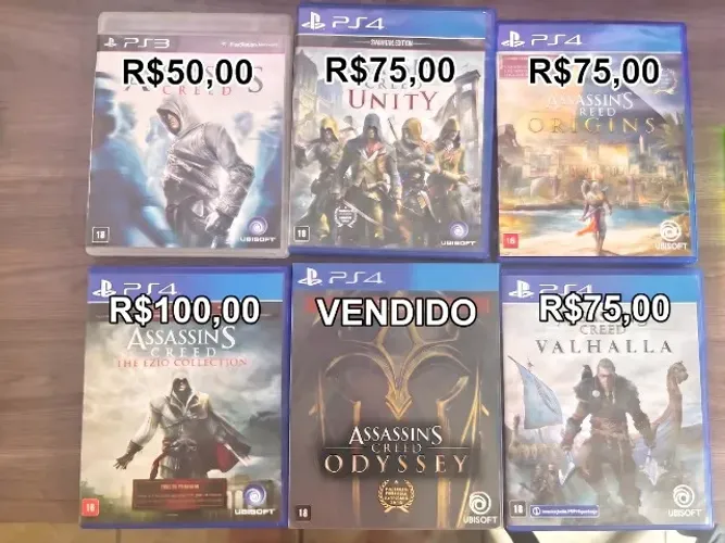 Jogos Coleção Assassins Creed Playstation