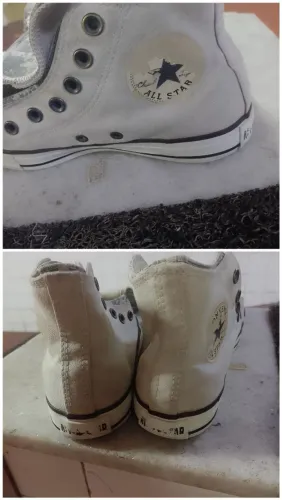 Tênis All Star duas cores 36 sem palmilha 