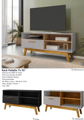 Rack paladio 1,36m - Super promoção 