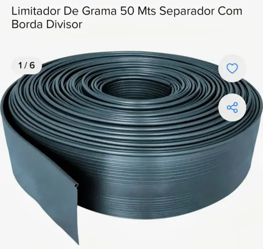 Limitador de grama com borda