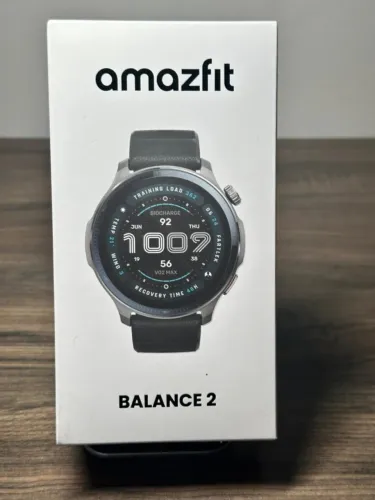 Amazfit BALANCE 2 NOVO ! LACRADO ! AMOLED 1.5" GPS Dual Band 21 Dias 160+ Modos Esporte