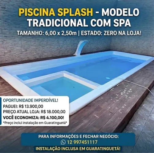 Piscina Fibra Splash 