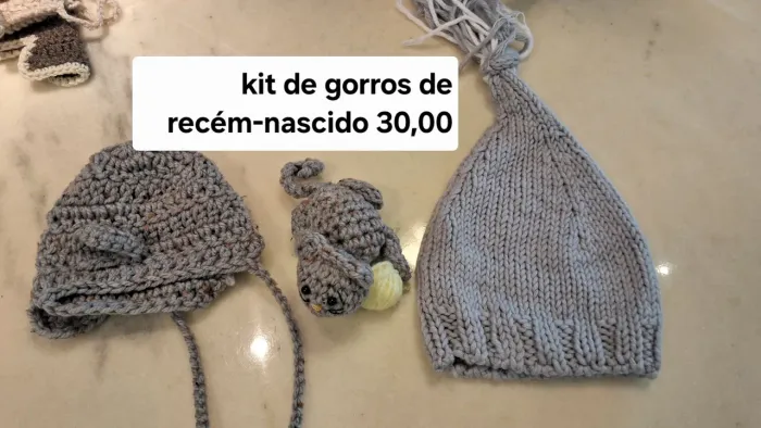 Gorros recém-nascido/bebê reborn