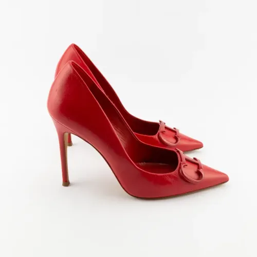 Scarpin Carolina Herrera Initials Insignia 100 Couro