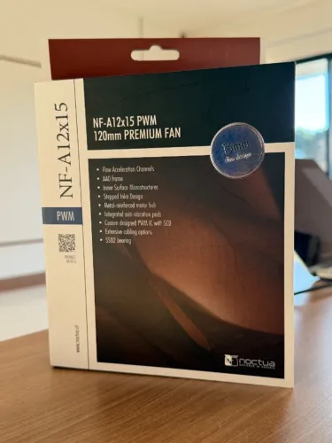 Fan Noctua NF-A12x15 PWM 120MM - Slim Design