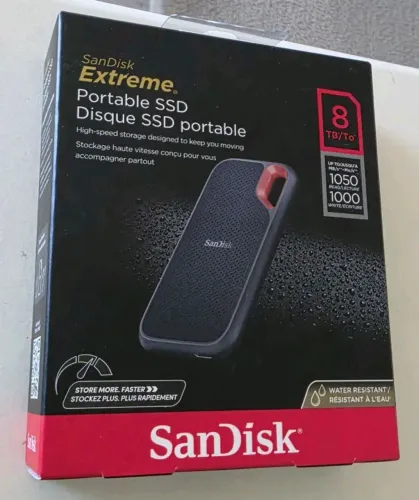 SSD Externo USB 8TB SanDisk Original Lacrado