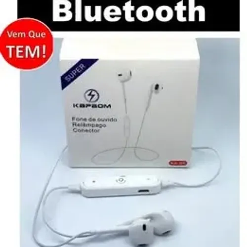 Fone De Ouvido Bluetooth Super S6 Branco