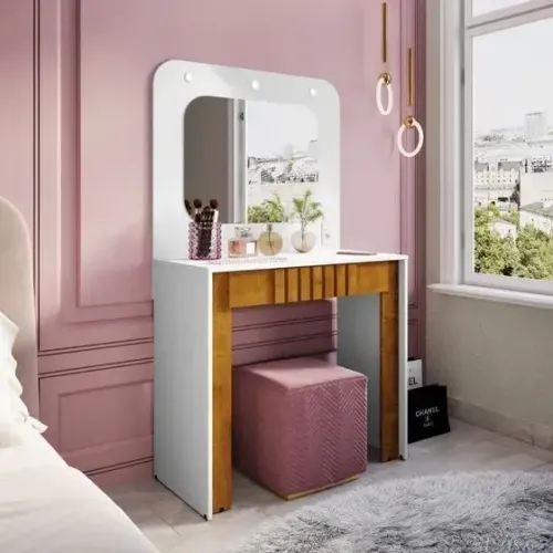 Penteadeira Camarim com Espelho 1 Gaveta DIVIDIMOS EM ATÉ 10X SEM JUROS