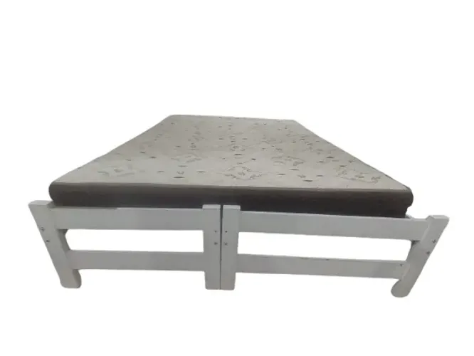 Cama Casal com Colchão de Ortobom Ortopédico 2,00x1,60x0,18