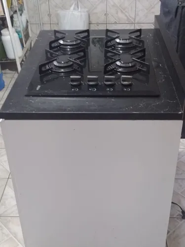 Fogão cooktop mesa vidro