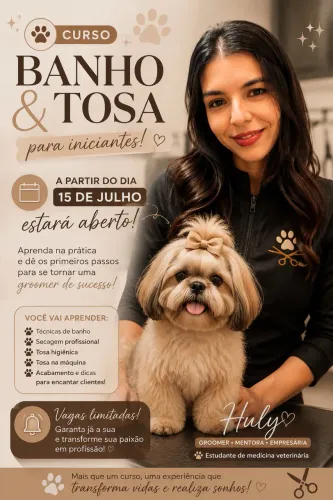 Curso de banho e tosa (Abrantes)