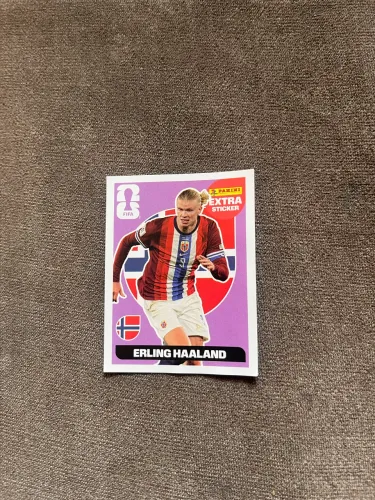 Figurinha Copa do Mundo 2026 Haaland Extra Legends Roxa Original Panini