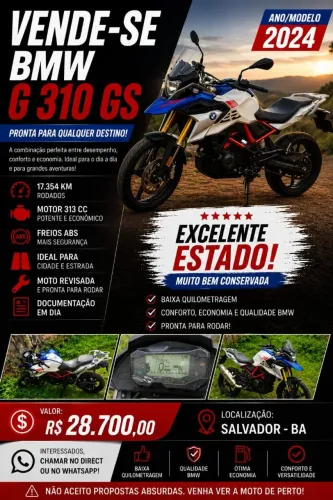 Moto em perfeito estado 