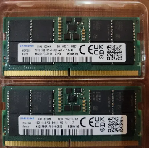 Memoria RAM DDR5 96gb (2x48gb) 5600MHz notebook