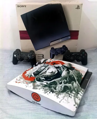 Ps3 Slim C/ Caixa e + de 14 Mil Jogos - Ac cartão
