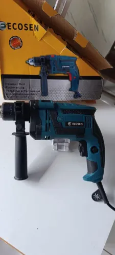 Parafusadeira e Furadeira de Impacto Profissional 220v Mandril 1/2 cessórios Martelete