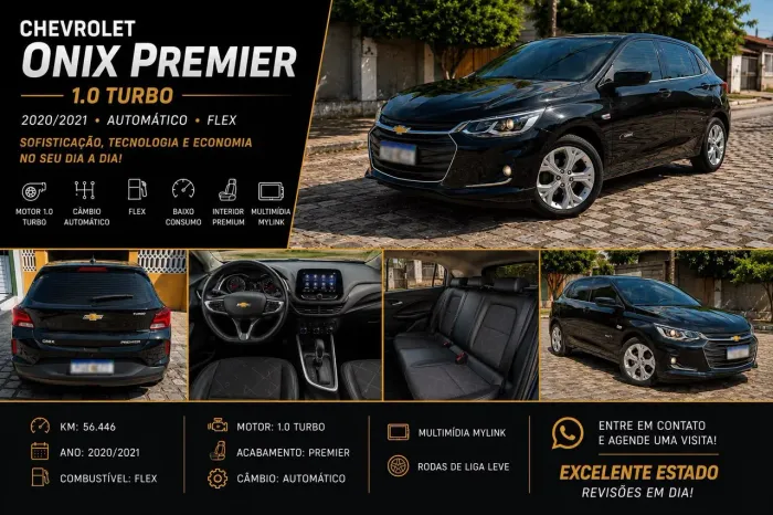 Chevrolet Onix Hatch Premier 1.0 12V TB Flex Aut. 4P 2020