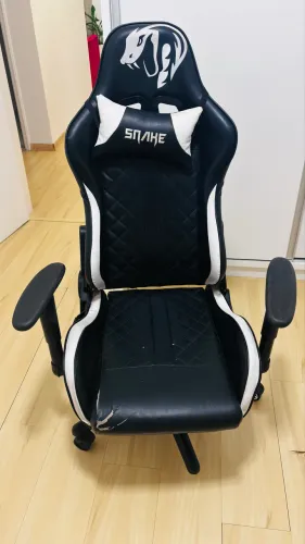 Cadeira gamer snake mamba negra
