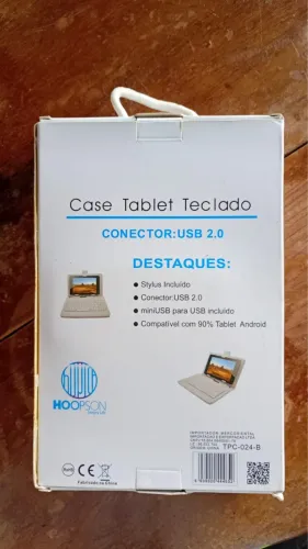 capa com teclado para tablet