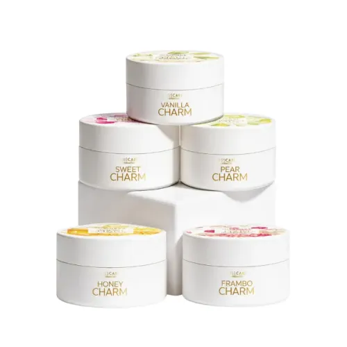 Kit com 5 esfoliantes Corporal Linha Charm - Miss Rôse