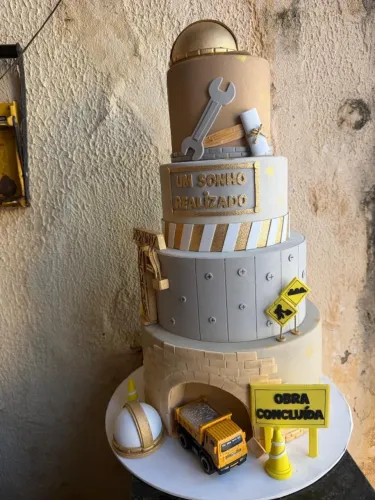Bolo falso de decoração
