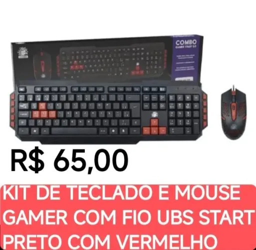 Kit de teclado e mouse